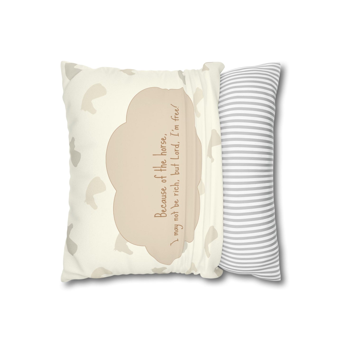 'Lord, I'm free' Faux Suede Square Pillowcase