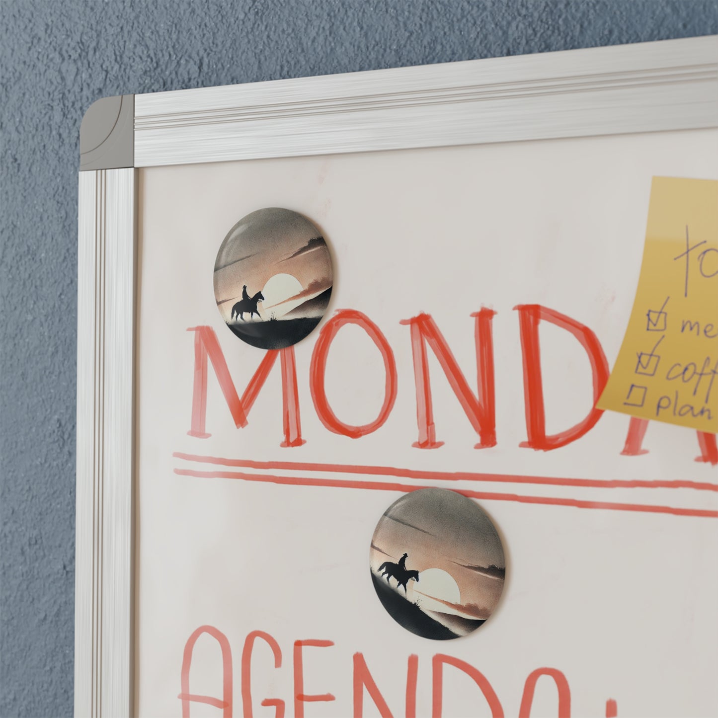 'Art of the Horseman' - Button Magnet