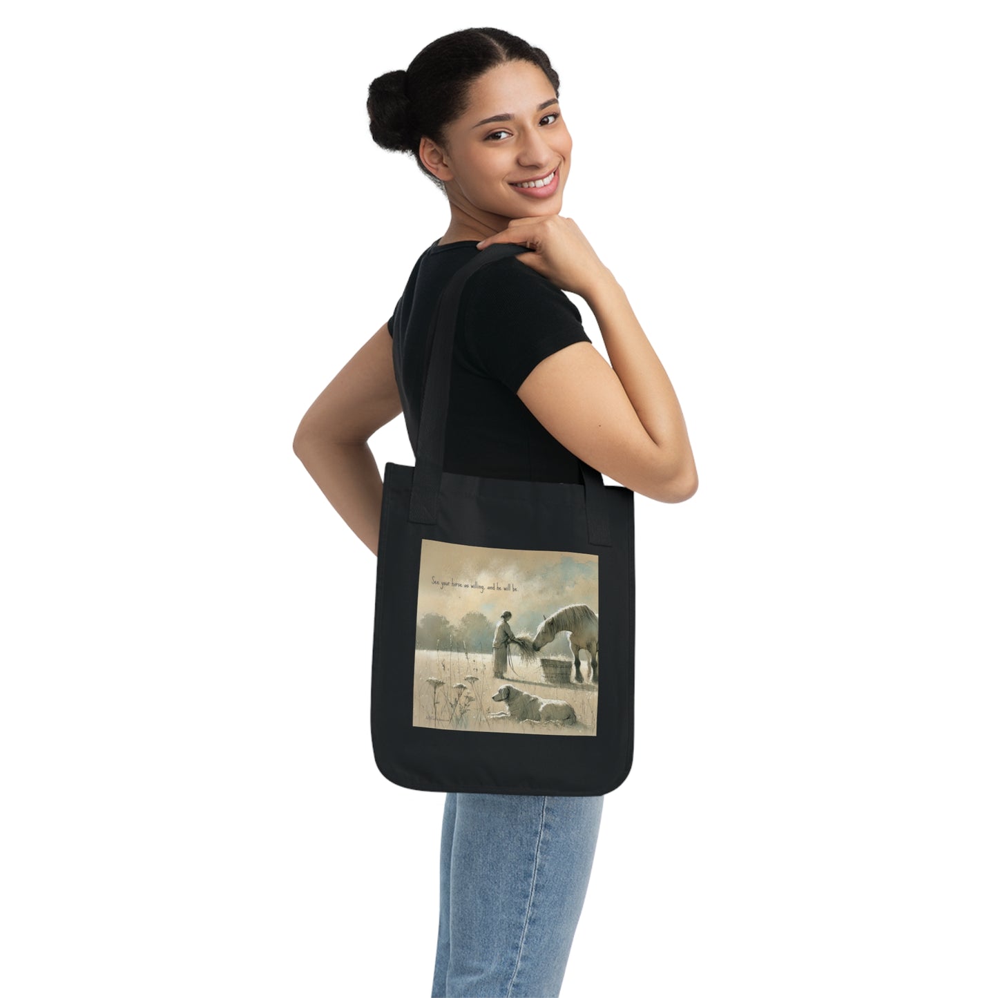 'Field' Organic Canvas Tote Bag