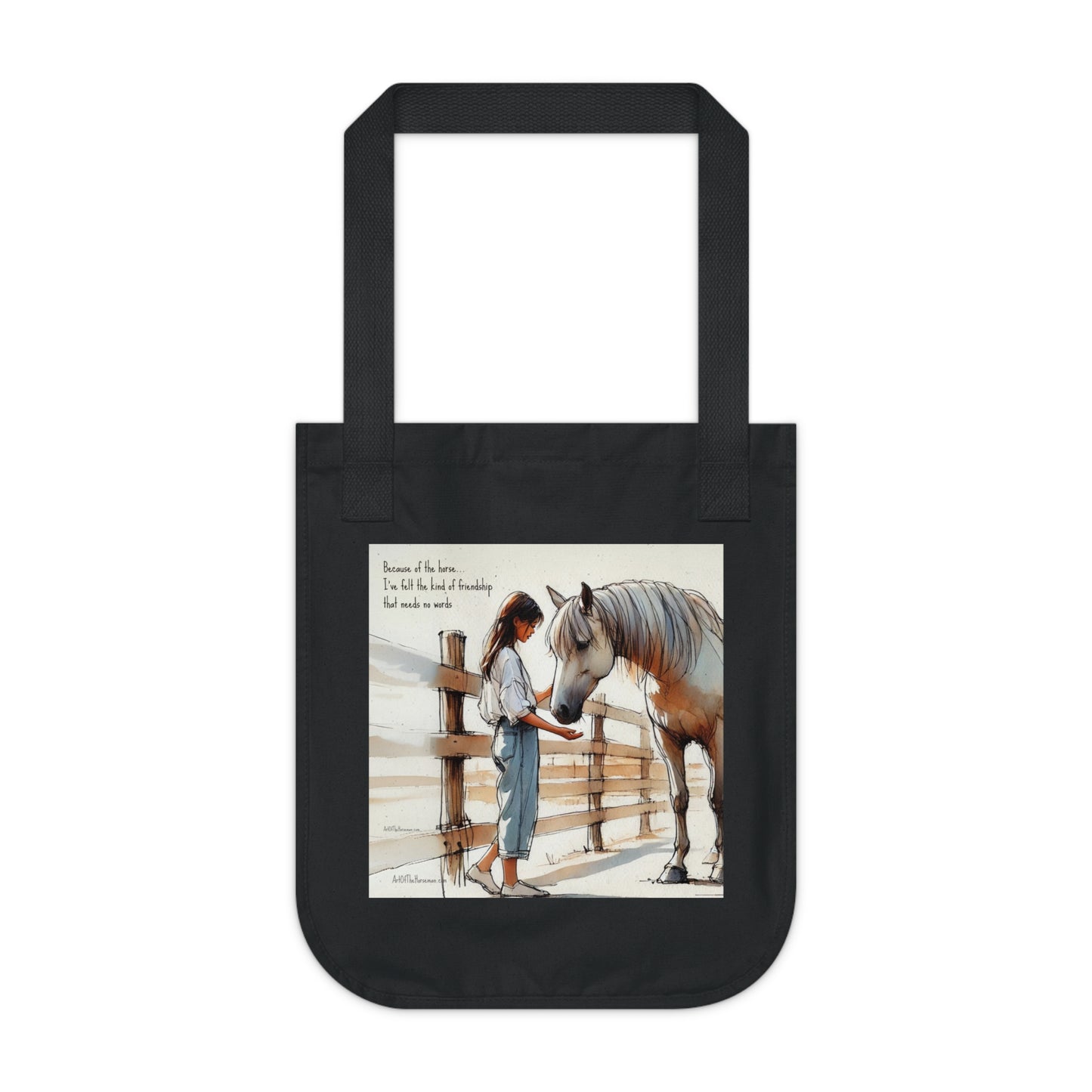 'My horse' Organic Canvas Tote Bag
