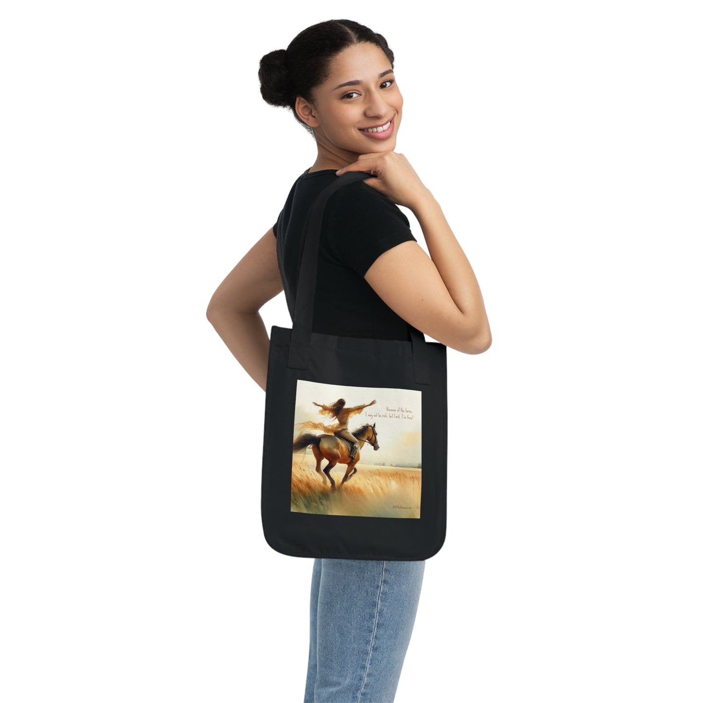 'I'm Free!' Organic Canvas Tote Bag