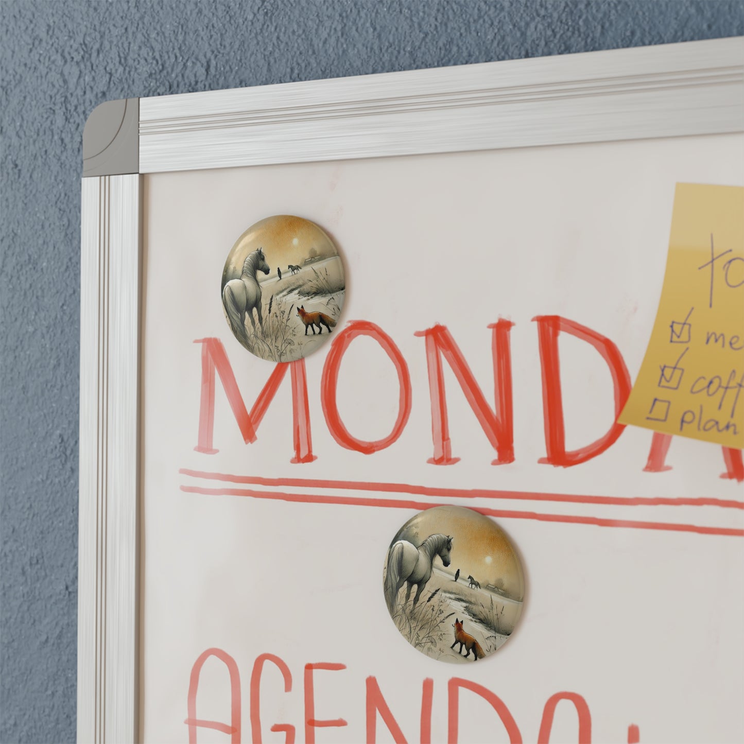 'Art of the Horseman' - Button Magnet