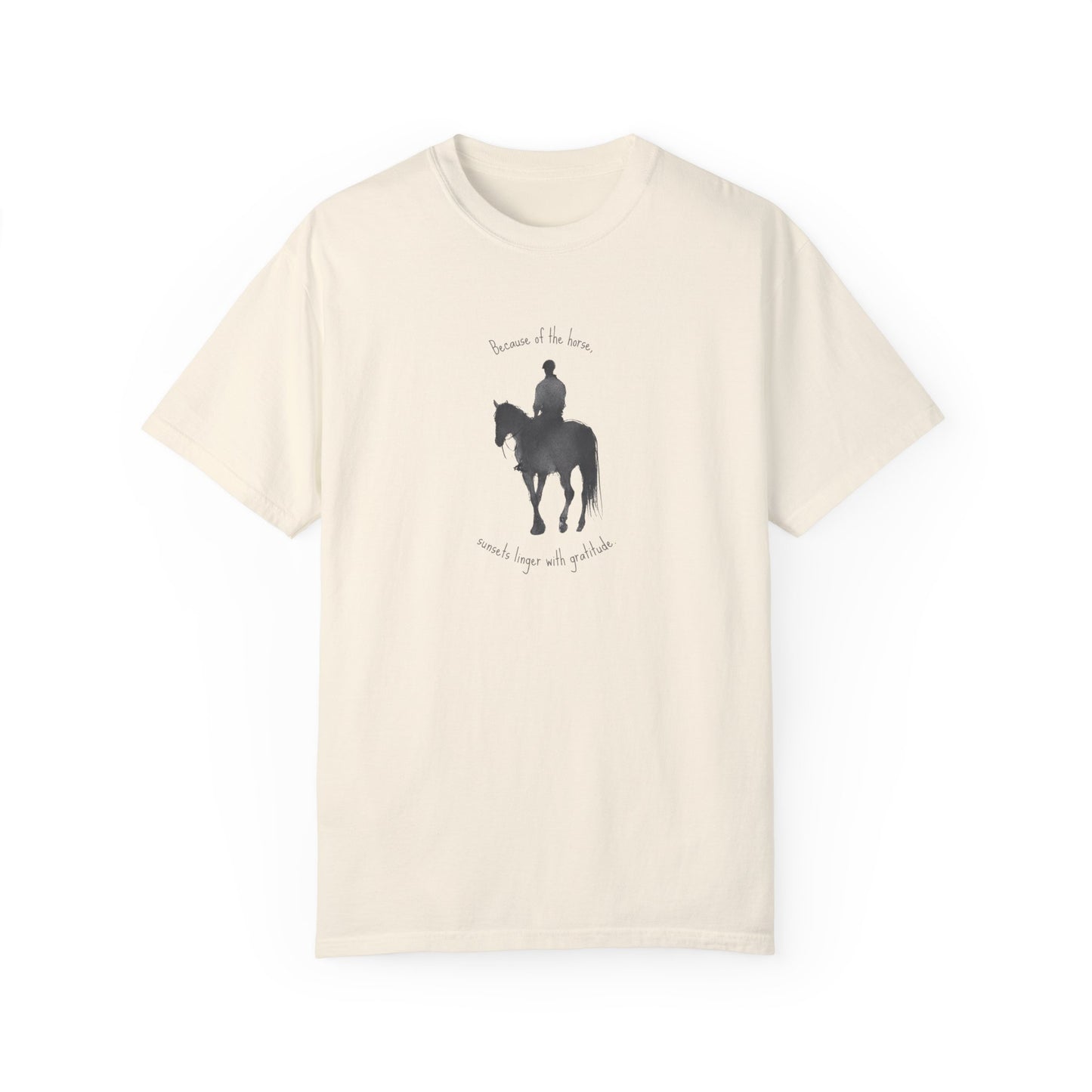 "Sunsets linger with gratitude" - Garment-Dyed T-shirt