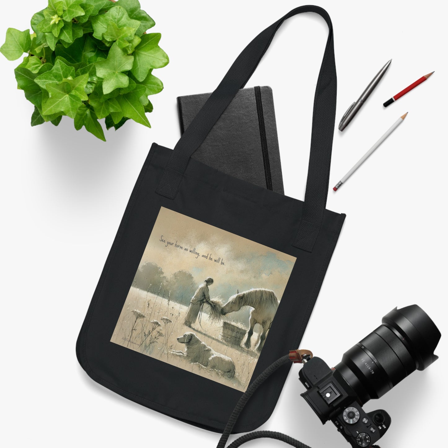 'Field' Organic Canvas Tote Bag
