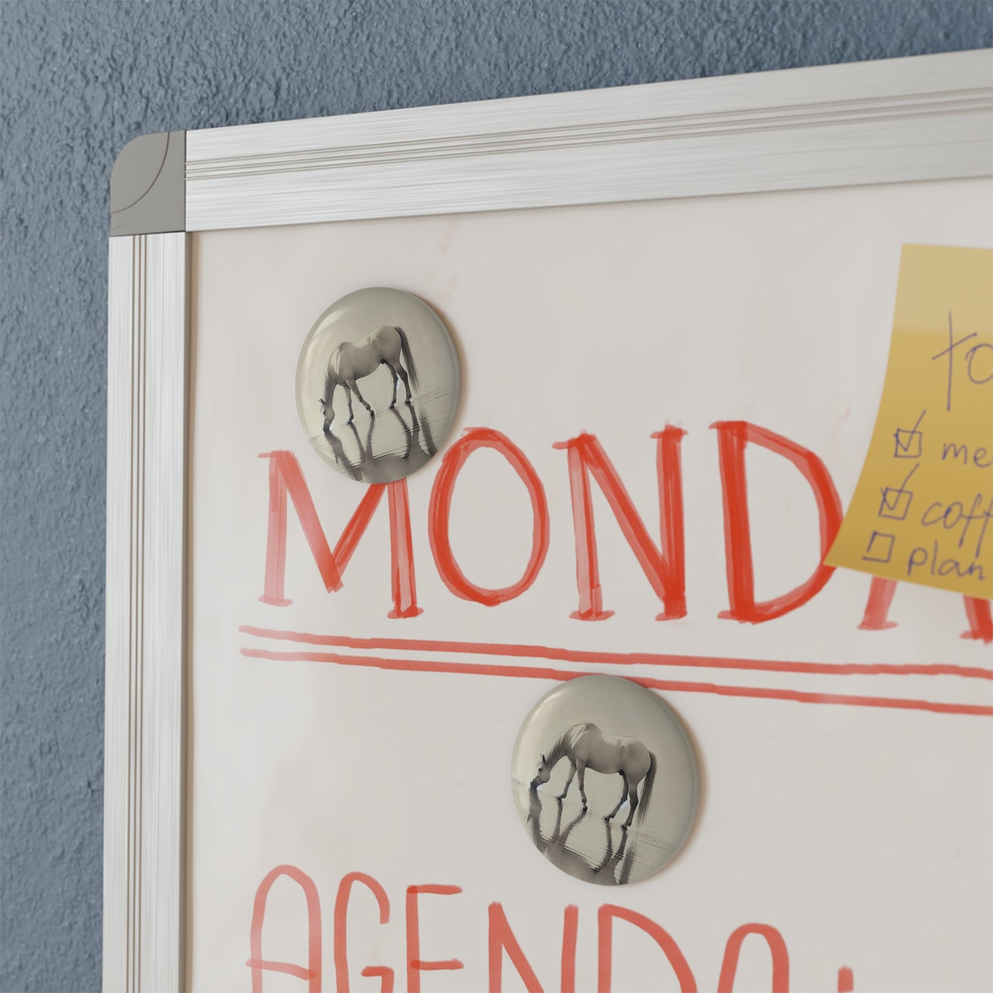 'Art of the Horseman' - Button Magnet