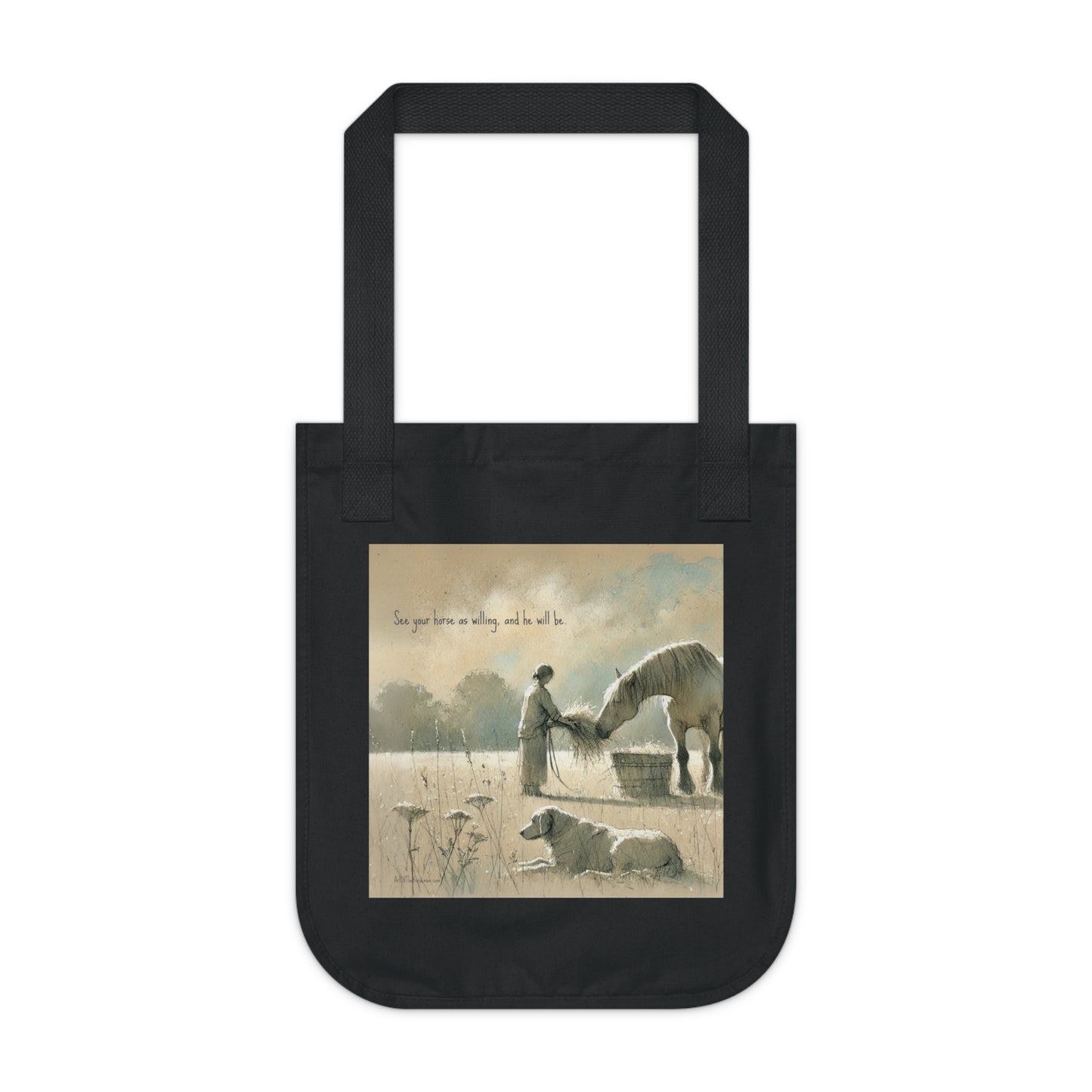 'Field' Organic Canvas Tote Bag