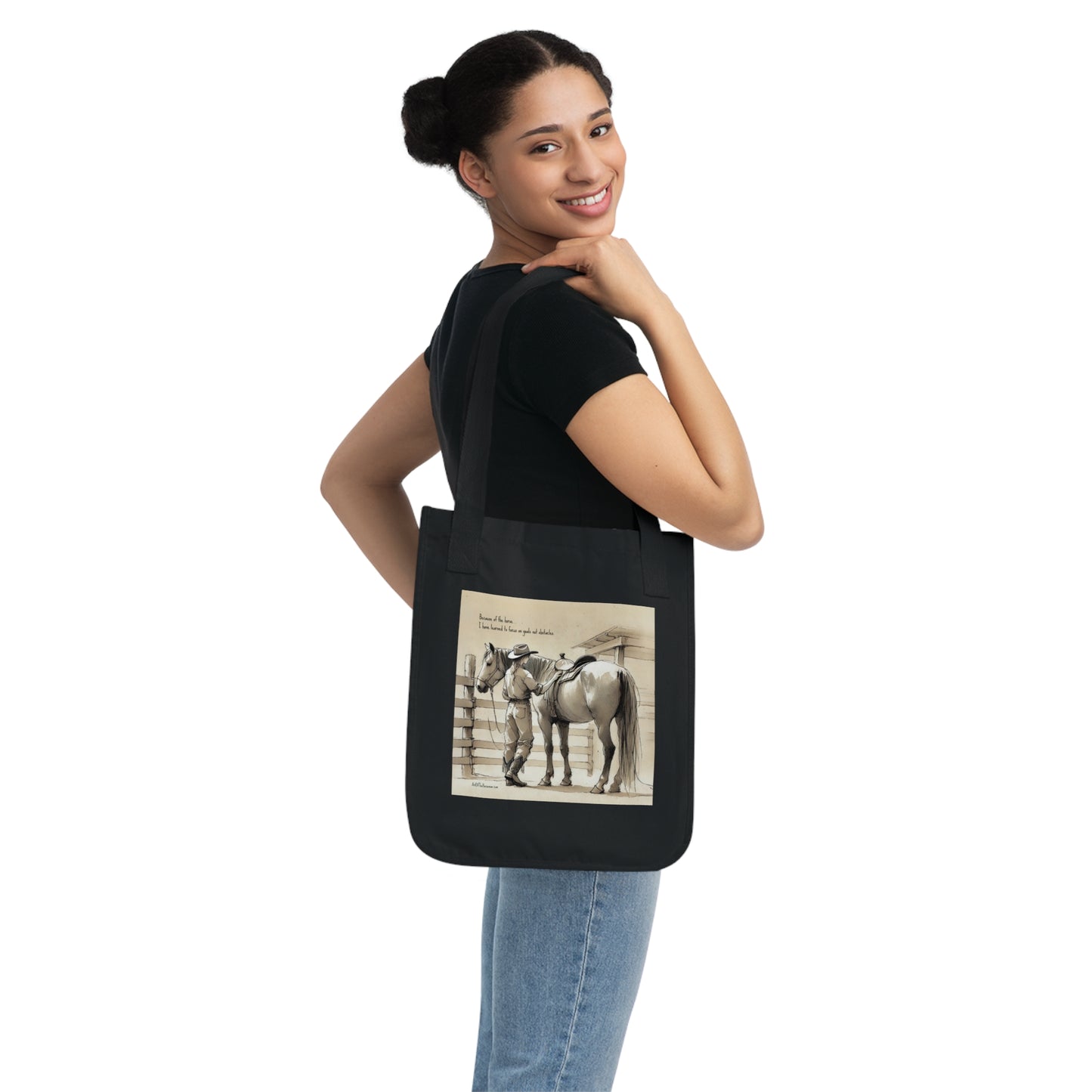 'Focus' Organic Canvas Tote Bag