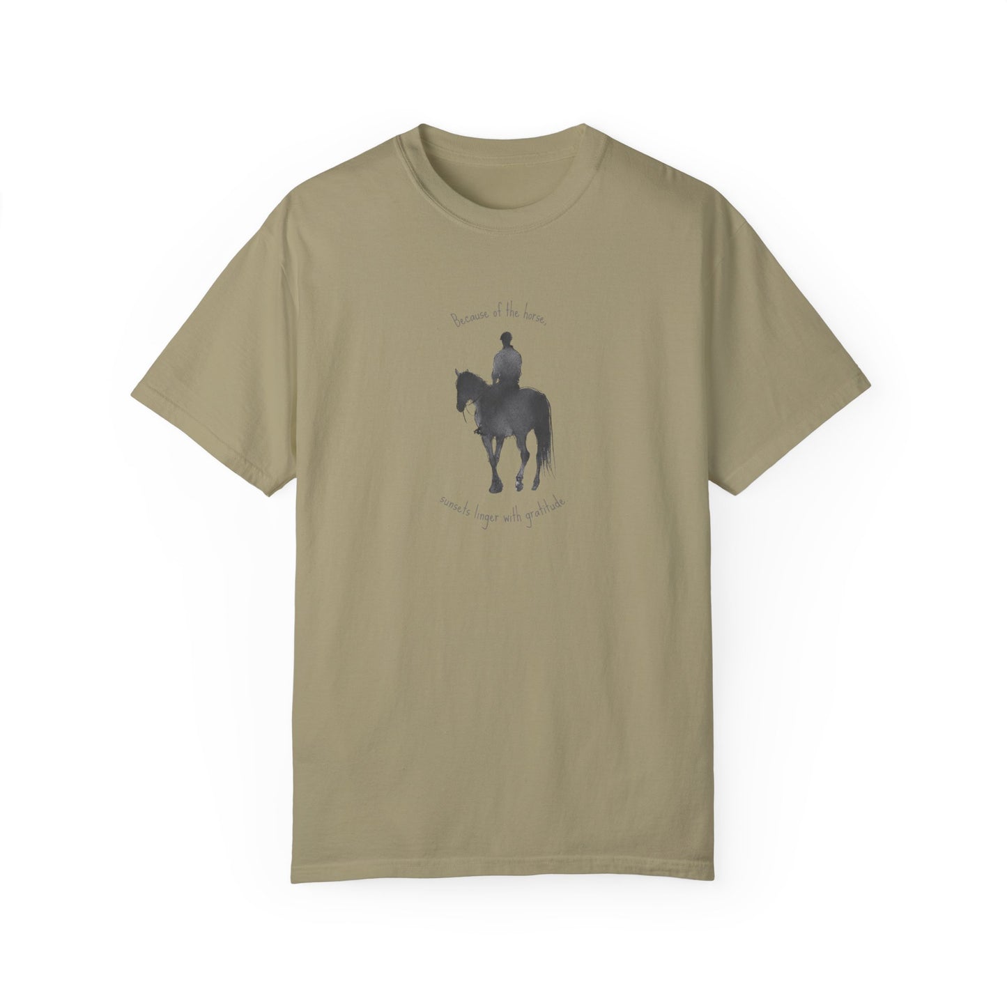 "Sunsets linger with gratitude" - Garment-Dyed T-shirt