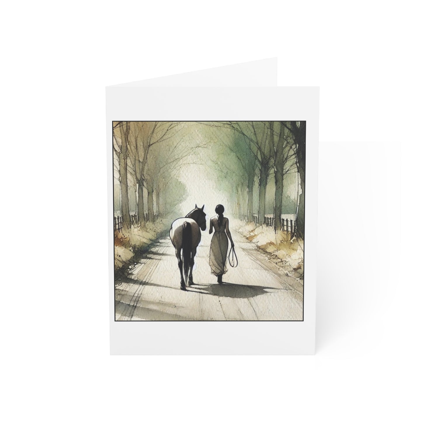 "Go slow in the right direction" - Greeting Card x10