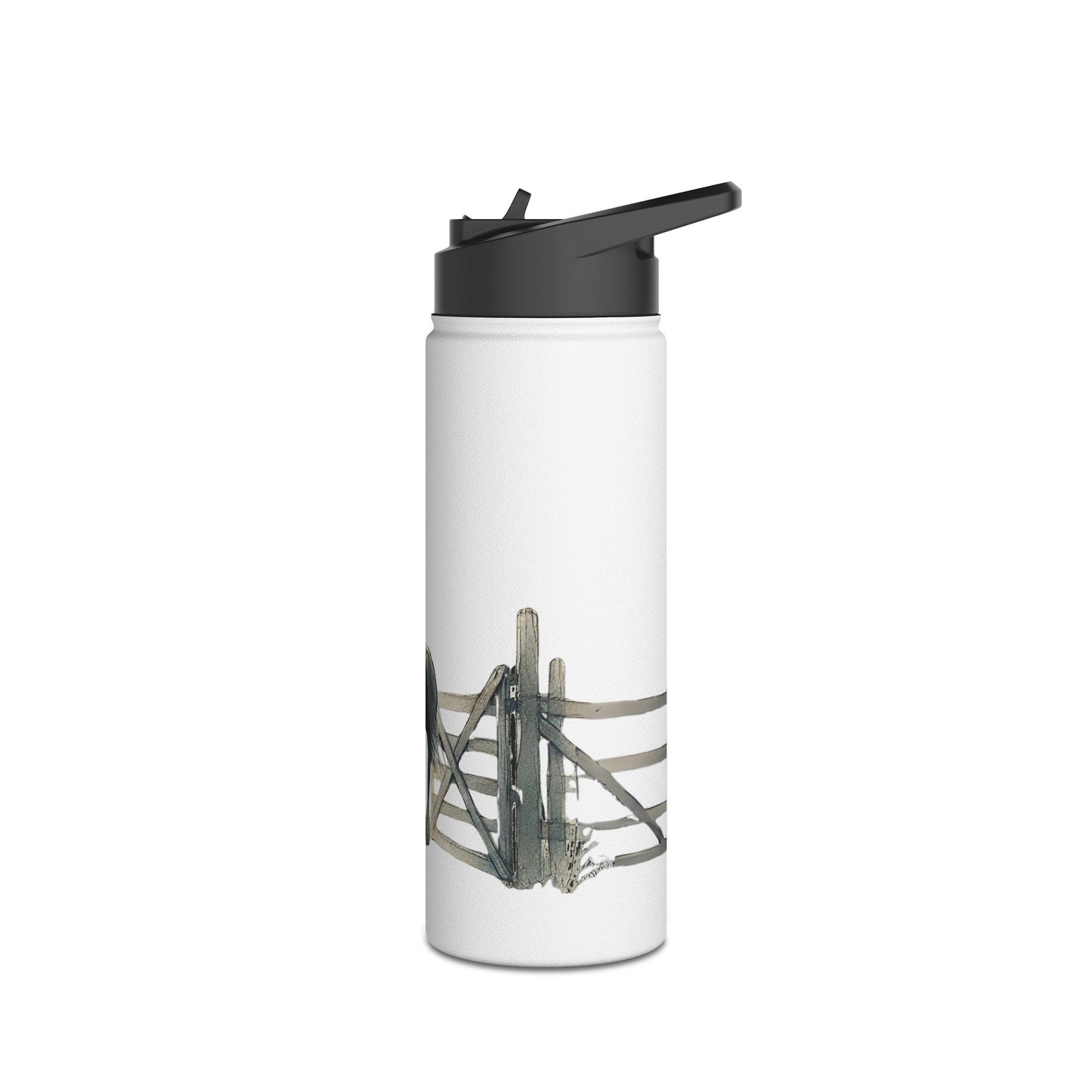 'Waiting' Stainless Steel Water Bottle - Insulated