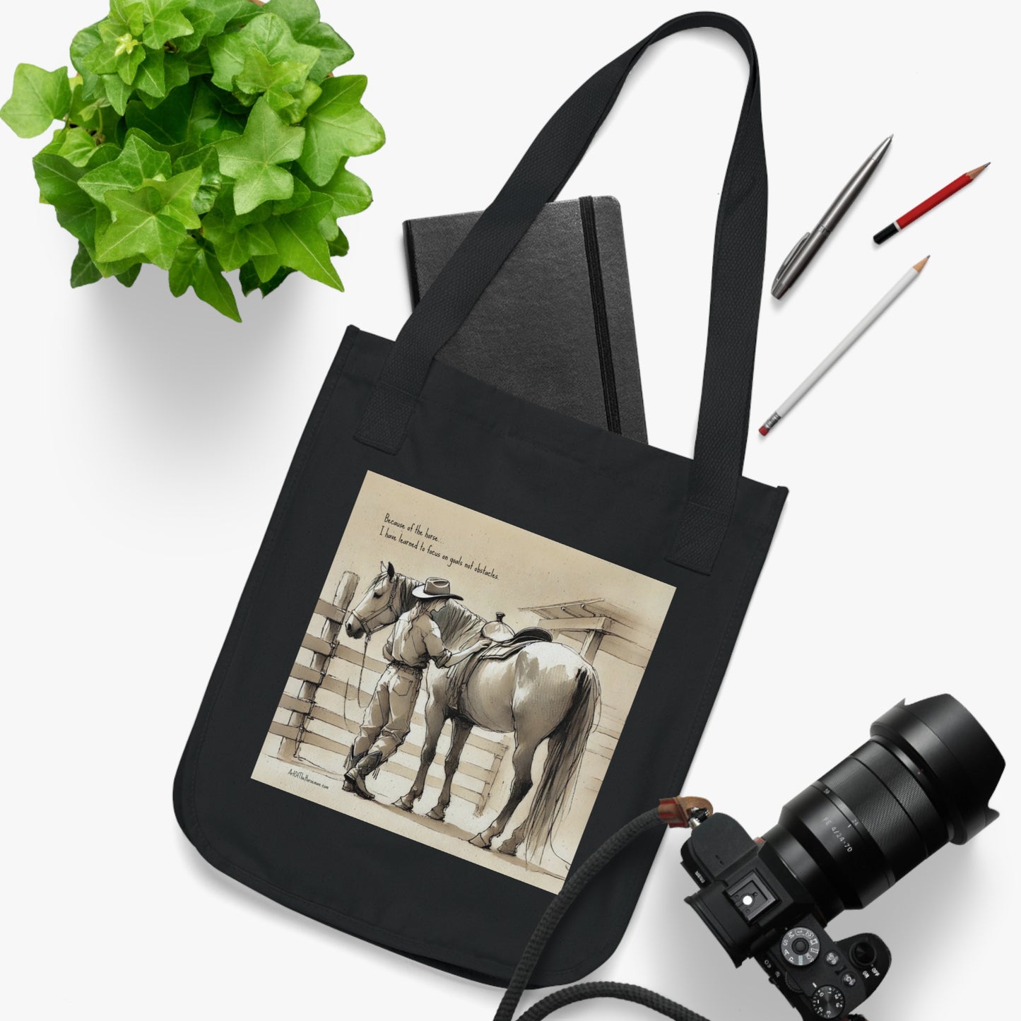 'Focus' Organic Canvas Tote Bag