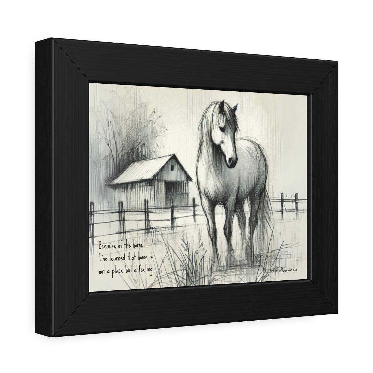 'Home' Framed Paper Poster