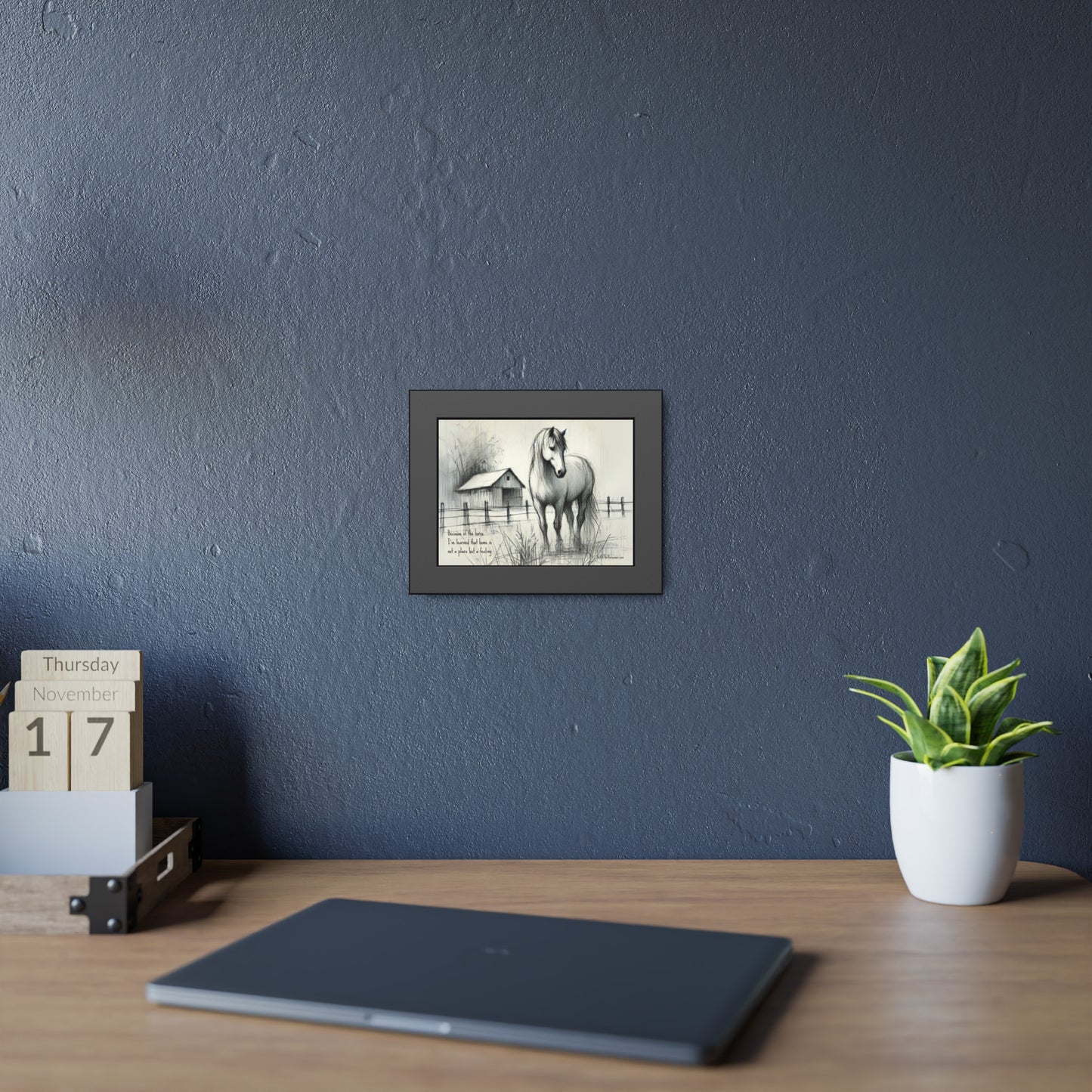 'Home' Framed Paper Poster