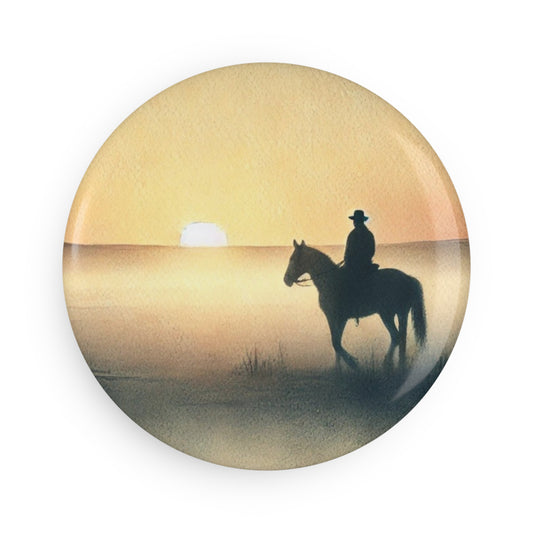 'Art of the Horseman' - Button Magnet