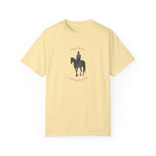 "Sunsets linger with gratitude" - Garment-Dyed T-shirt