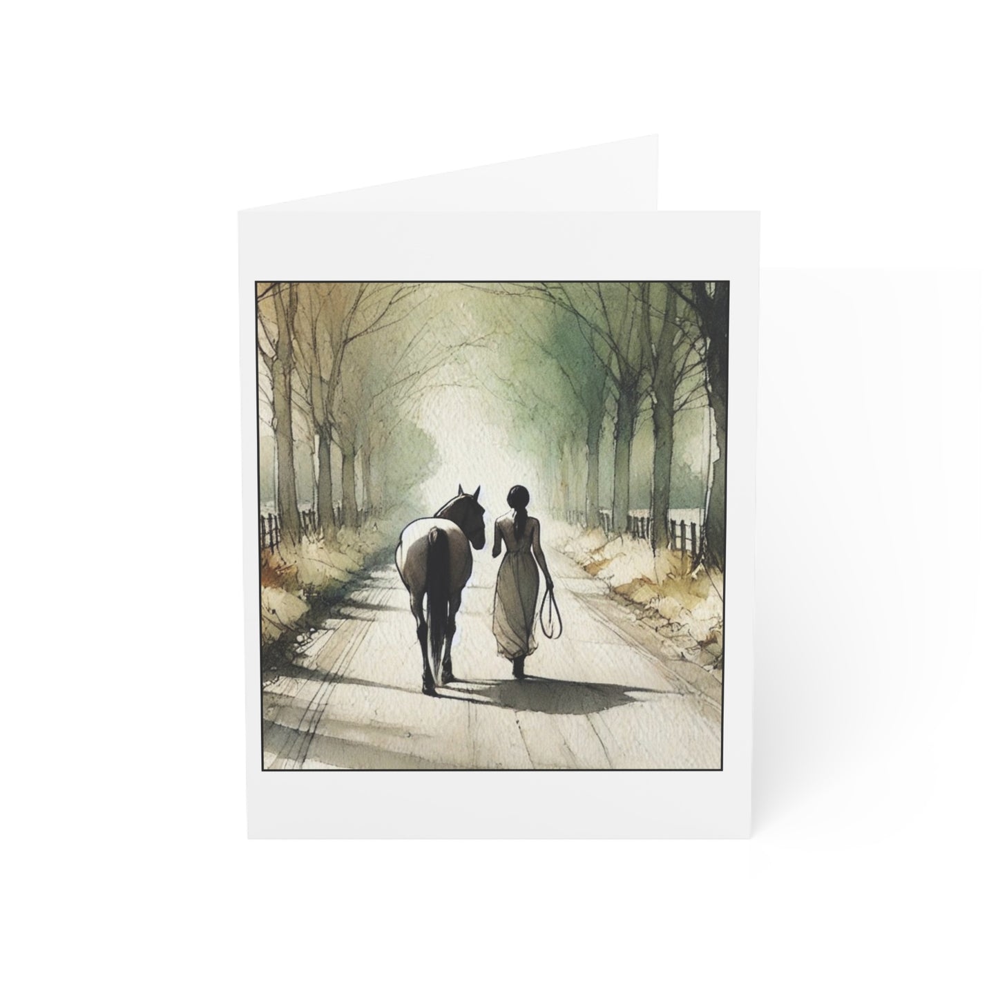 "Go slow in the right direction" - Greeting Card x10