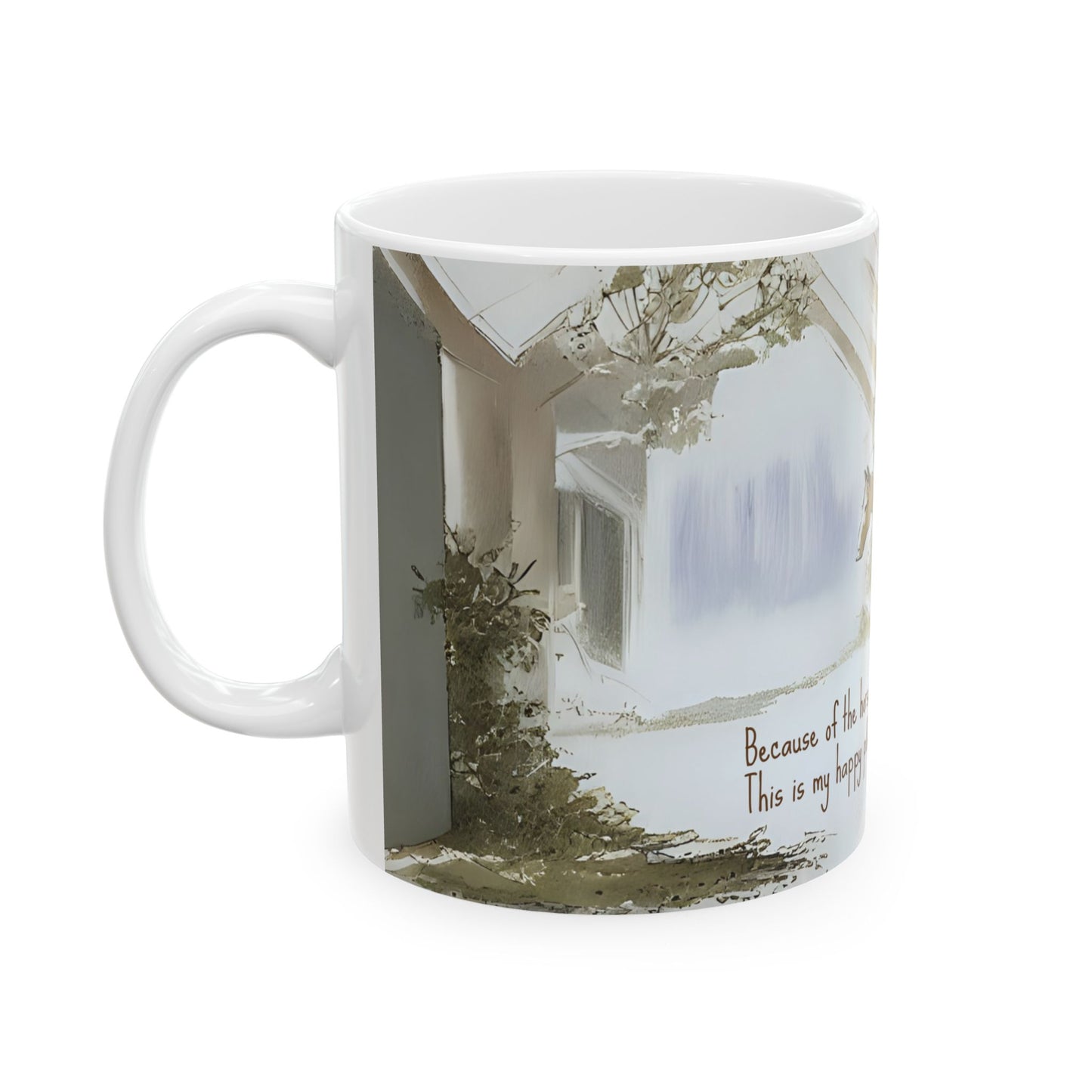 'Happy Place' - Ceramic Mug 11oz