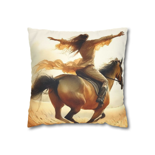 'Lord, I'm free' Faux Suede Square Pillowcase