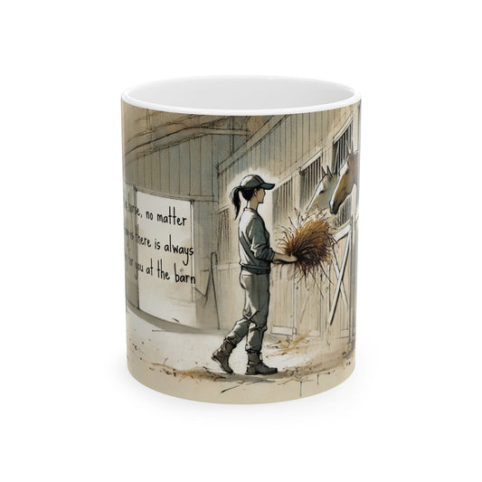 'Barn' - Ceramic Mug 11oz