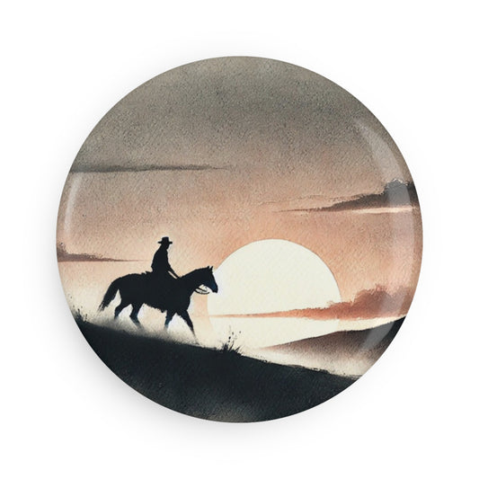 'Art of the Horseman' - Button Magnet