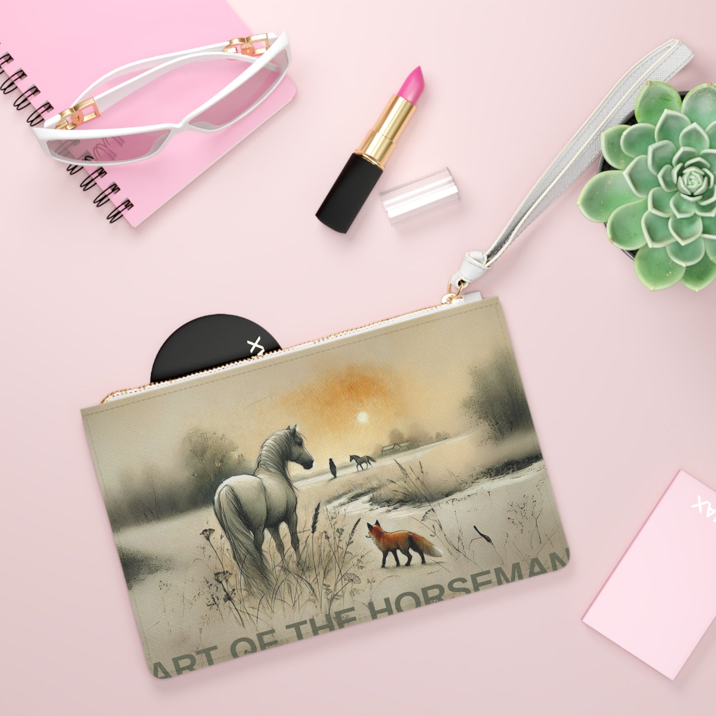 Horse Design Clutch Bag