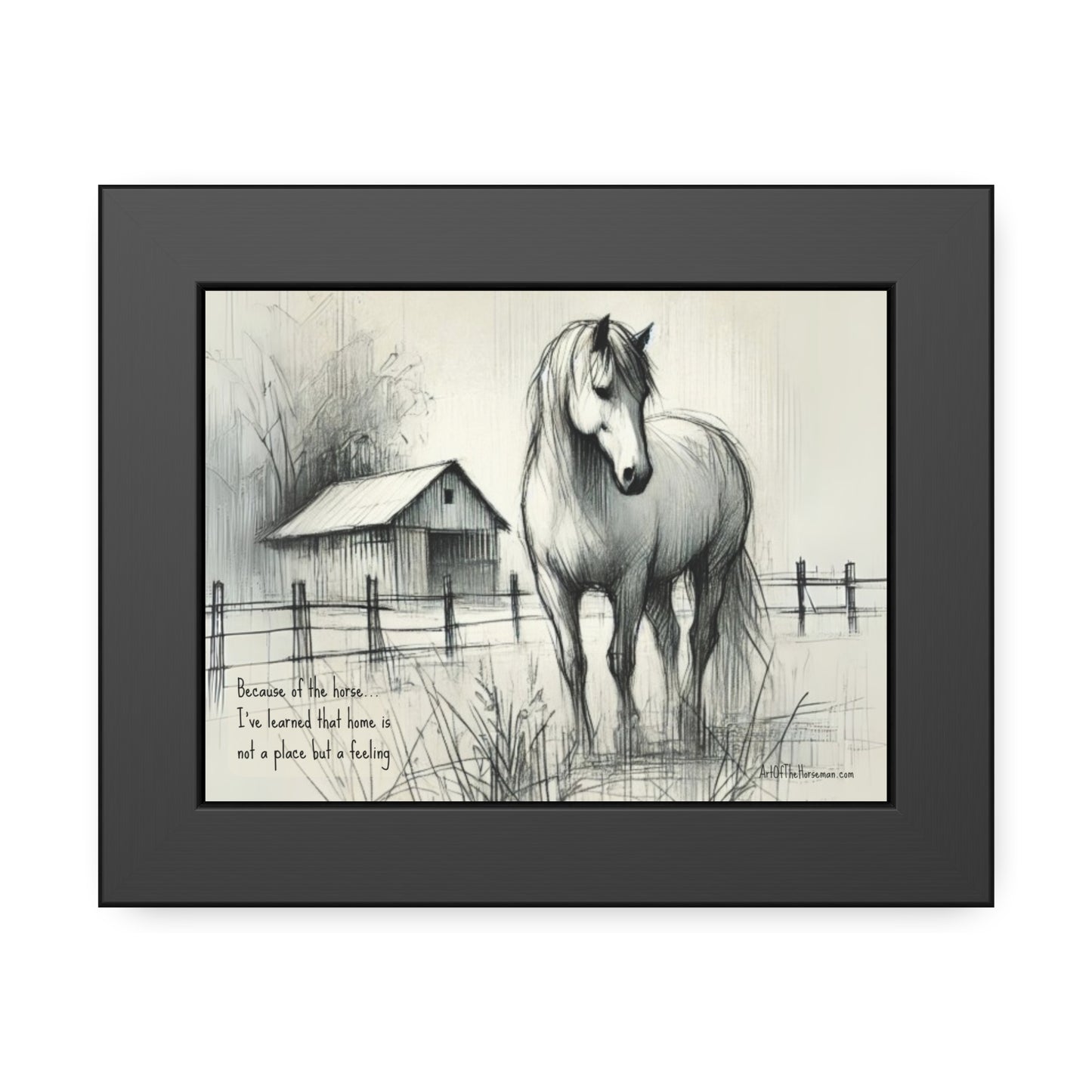 'Home' Framed Paper Poster