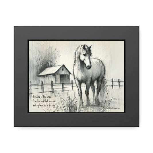 'Home' Framed Paper Poster