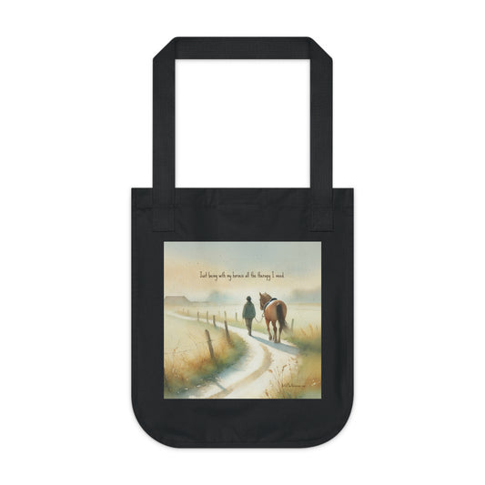 'Therapy' Organic Canvas Tote Bag