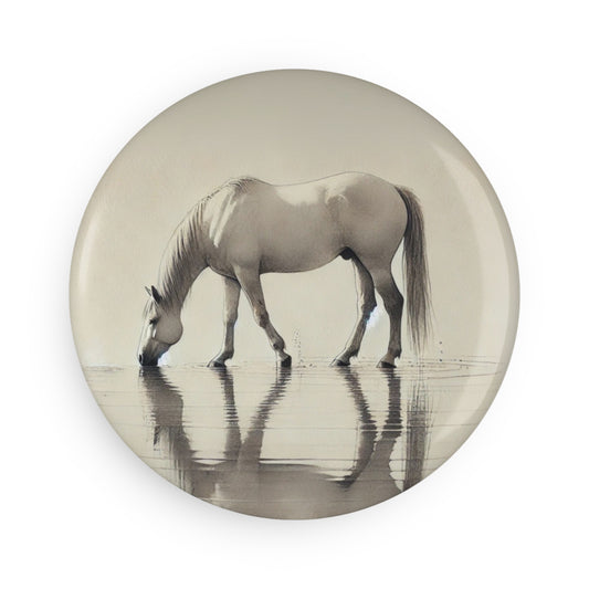 'Art of the Horseman' - Button Magnet