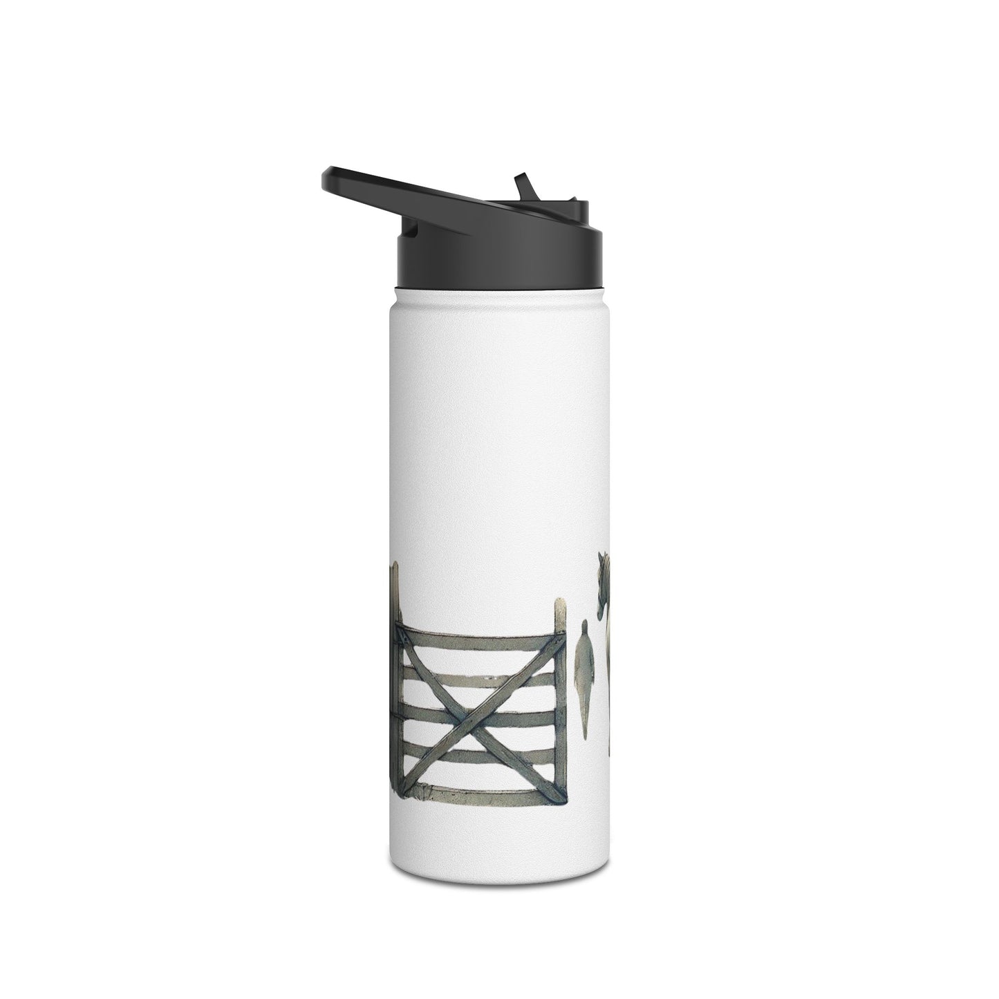 'Waiting' Stainless Steel Water Bottle - Insulated