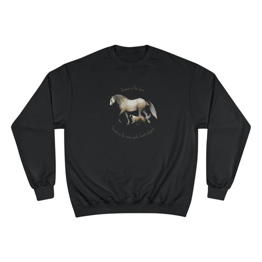 "Friend on the same path, hearts aligned" - Champion Sweatshirt
