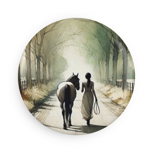 'Art of the Horseman' - Button Magnet