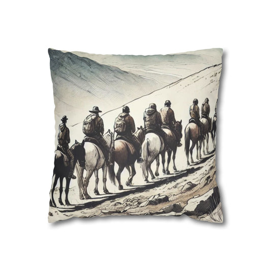 'Freedom' Faux Suede Square Pillowcase