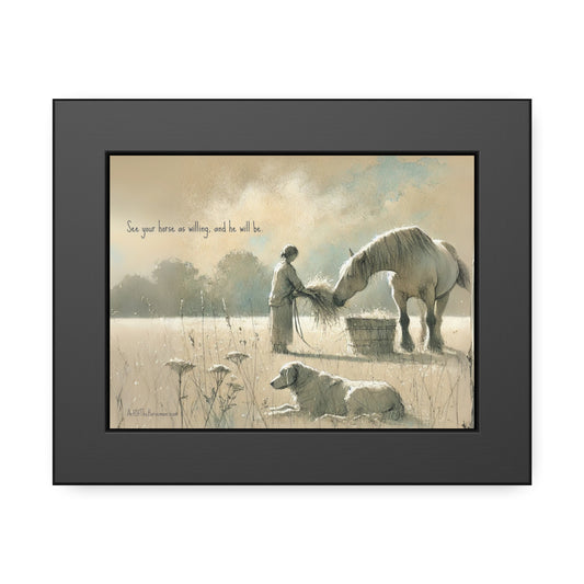 'Field' Framed Paper Poster