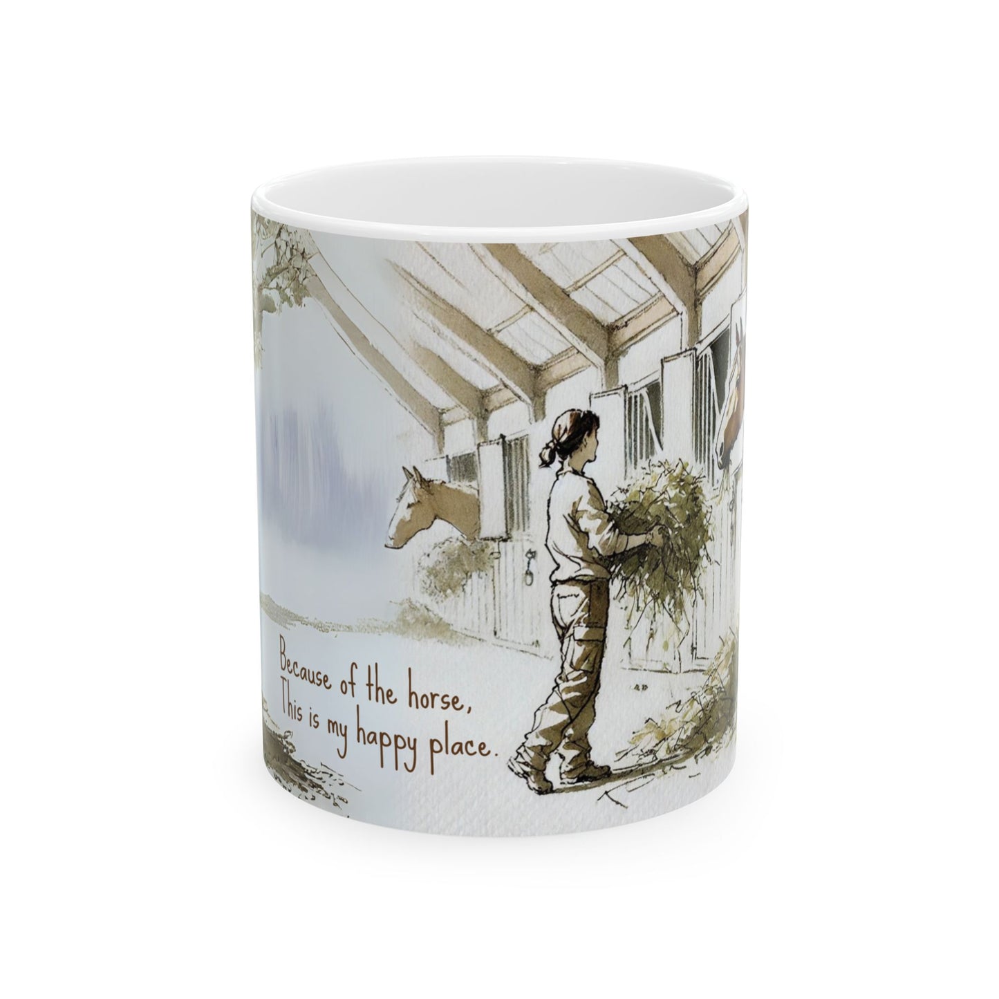 'Happy Place' - Ceramic Mug 11oz