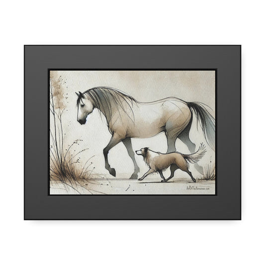 'Follow' Framed Paper Poster