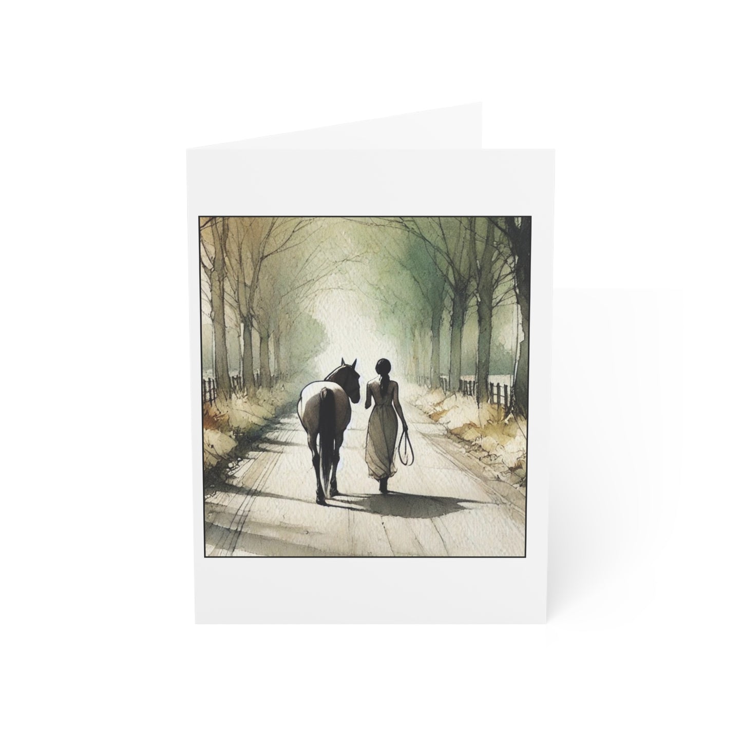 "Go slow in the right direction" - Greeting Card x10