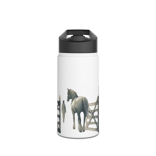 'Waiting' Stainless Steel Water Bottle - Insulated