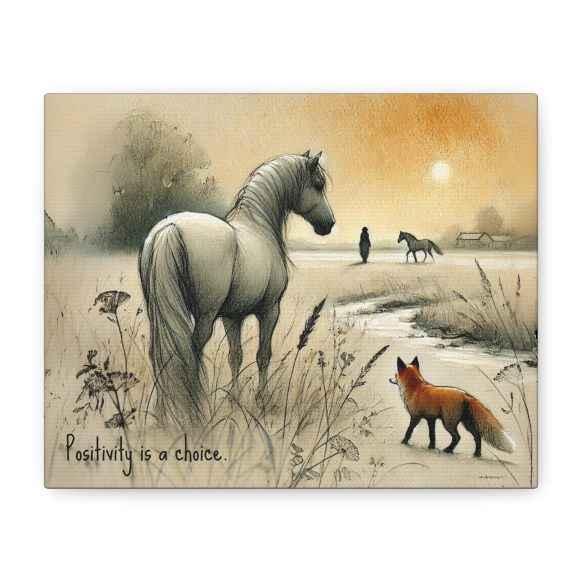 Positivity is a choice - Canvas Wall Art