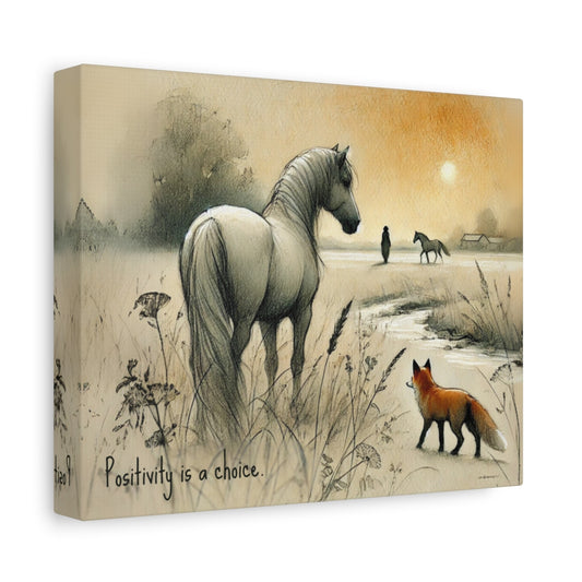 Positivity is a choice - Canvas Wall Art